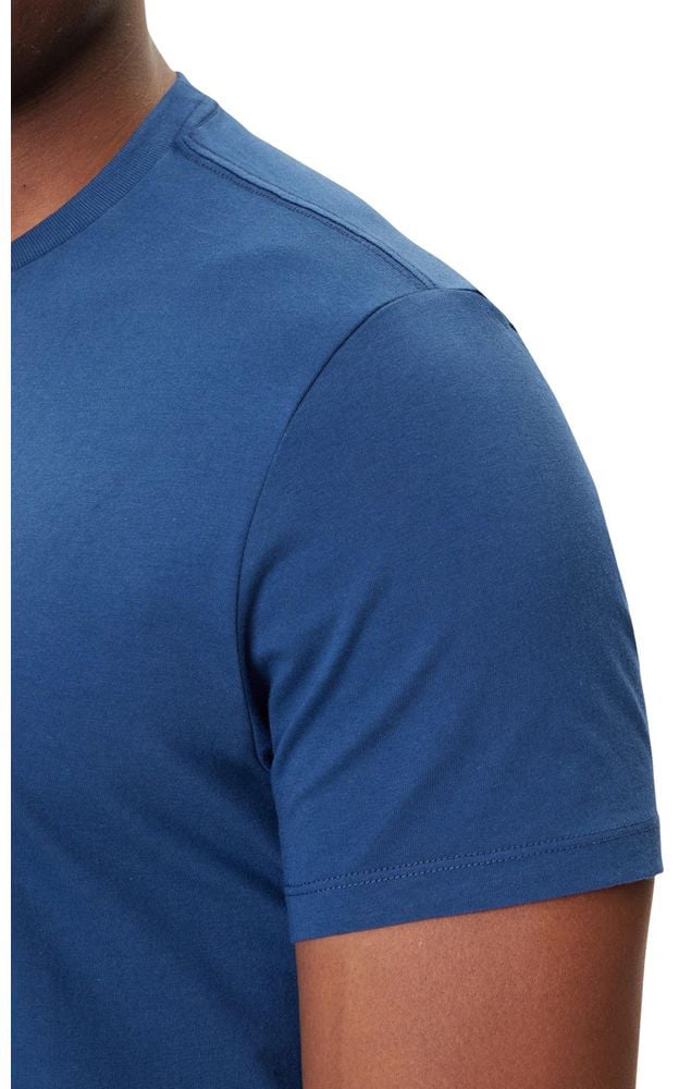 Calvin Klein Jeans Blue Cotton T-Shirt Blauw