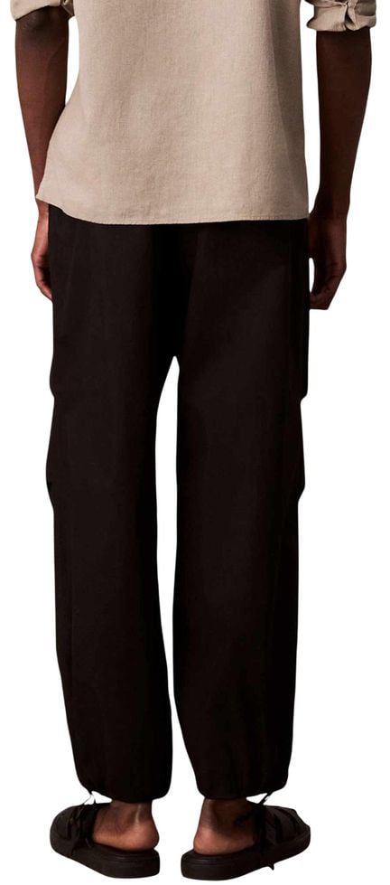 Calvin Klein Jeans Black Cotton Joggers (Workout Pants) Zwart