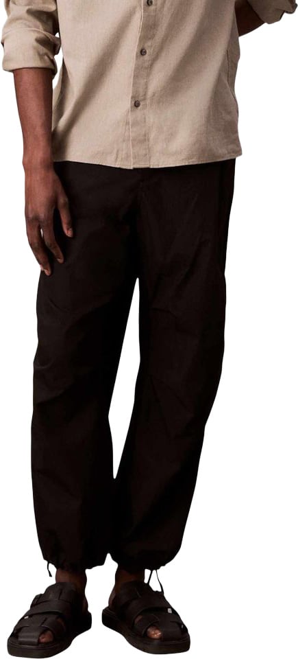 Calvin Klein Jeans Black Cotton Joggers (Workout Pants) Zwart
