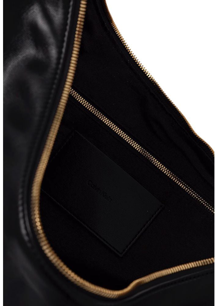 Calvin Klein Calvin Klein Black Polyethylene Handbag Zwart