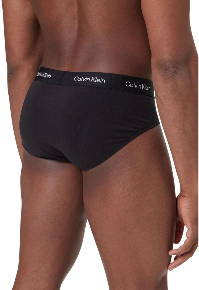 Calvin Klein Underwear Black Cotton Briefs Zwart