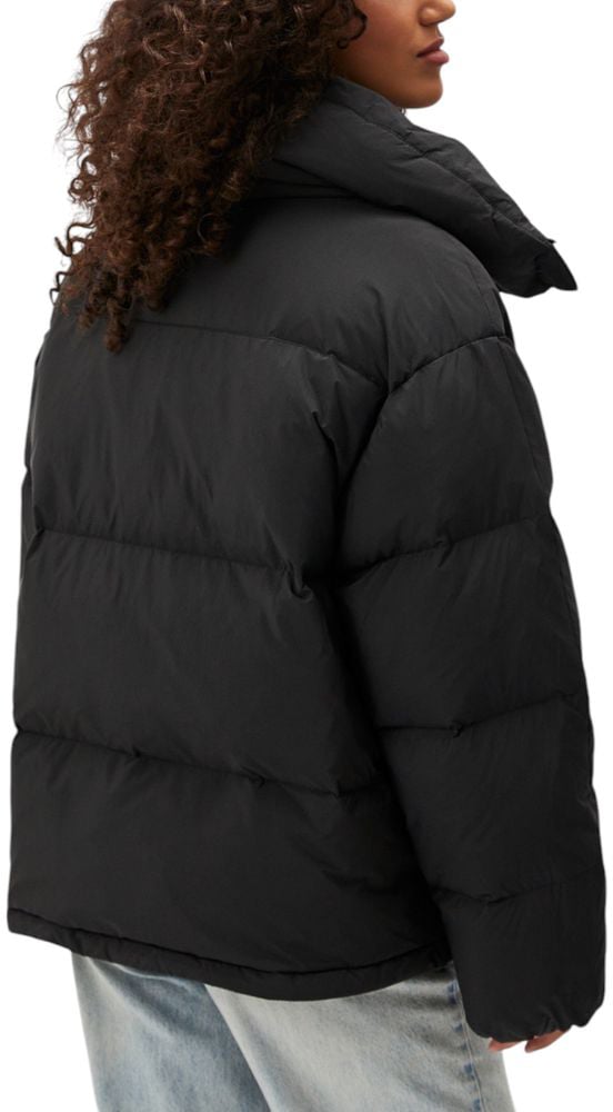 Calvin Klein Jeans Black Polyester Coat Zwart