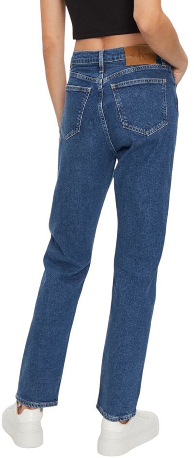 Calvin Klein Jeans Blue Cotton Skinny Jeans Blauw