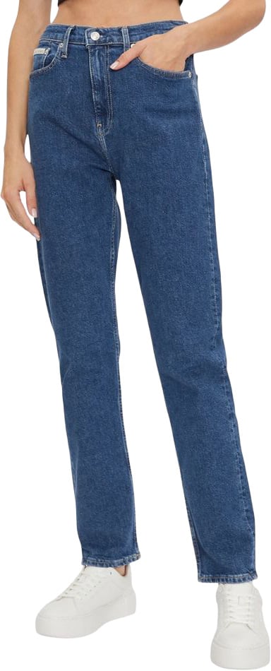 Calvin Klein Jeans Blue Cotton Skinny Jeans Blauw