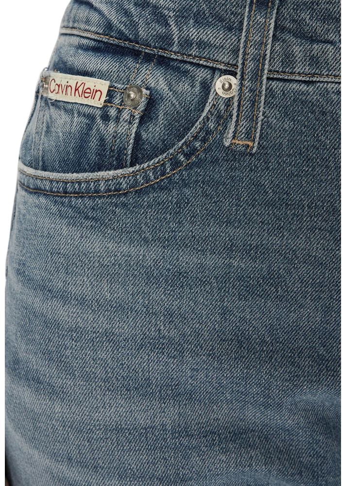 Calvin Klein Jeans Blue Cotton Skinny Jeans Blauw