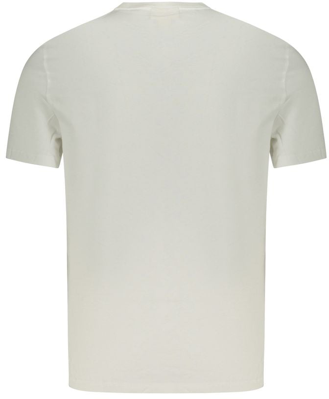 Calvin Klein White Cotton Men T-Shirt Wit