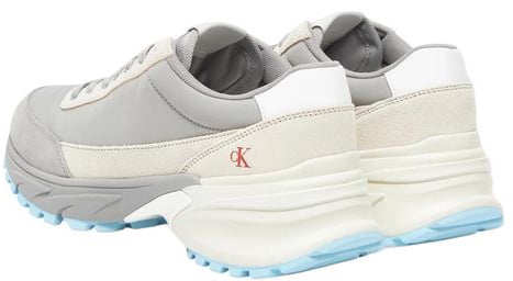 Calvin Klein Jeans Gray Suede Leather Athletic Sneakers Grijs