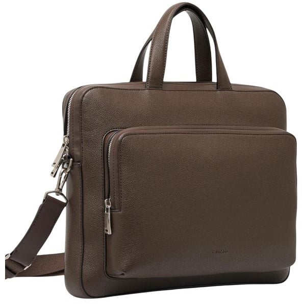 Calvin Klein Calvin Klein Brown Polyethylene Briefcase Bruin