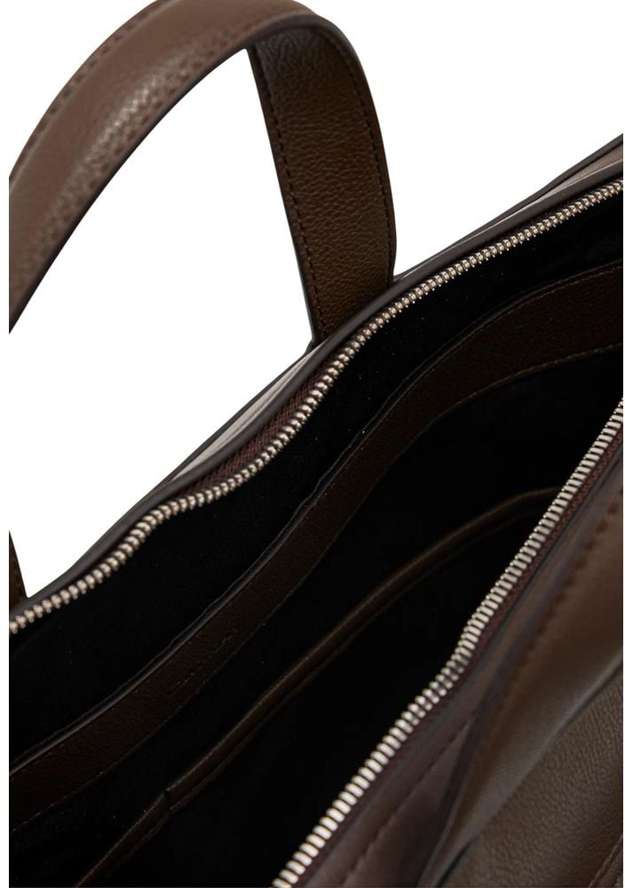 Calvin Klein Calvin Klein Brown Polyethylene Briefcase Bruin
