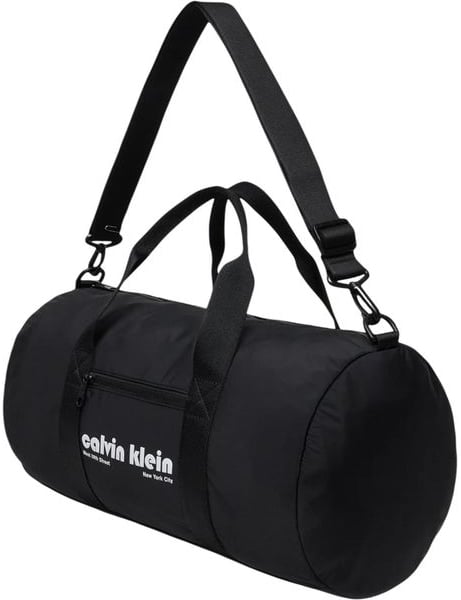 Calvin Klein Black Recycled Polyester Duffel Bag Zwart