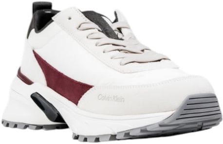 Calvin Klein Cream Suede Leather Chunky Sneakers Beige