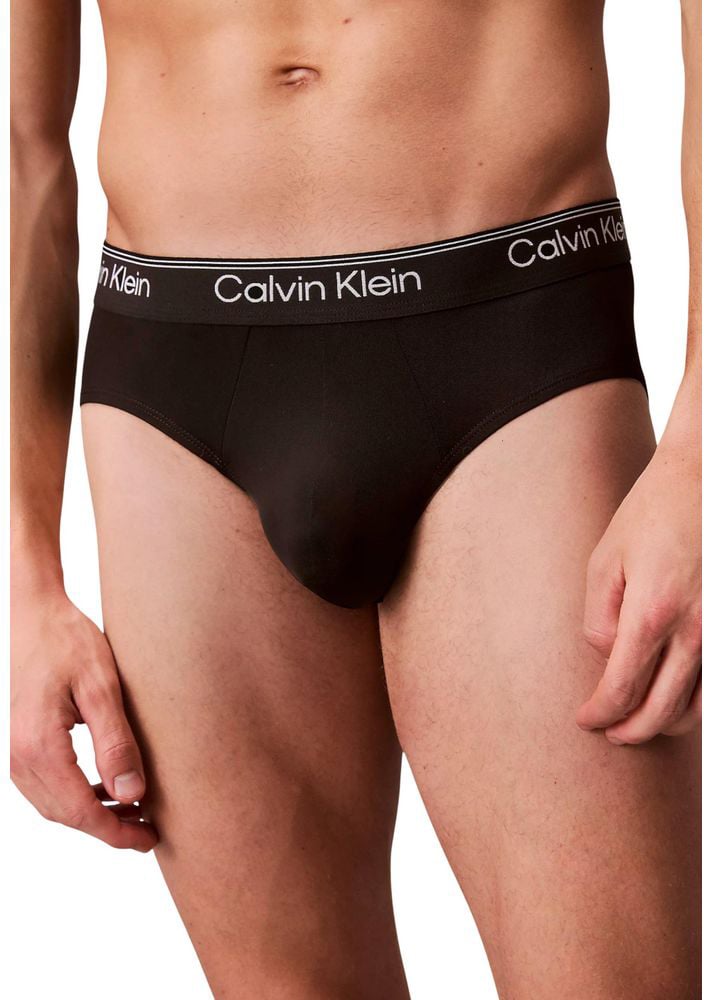 Calvin Klein Underwear Black Recycled Polyester Briefs Zwart