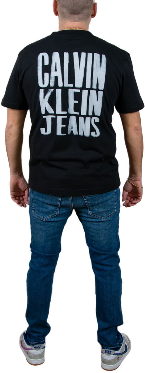Calvin Klein Jeans Painted Calvin Klein Jeans Tee Zwart