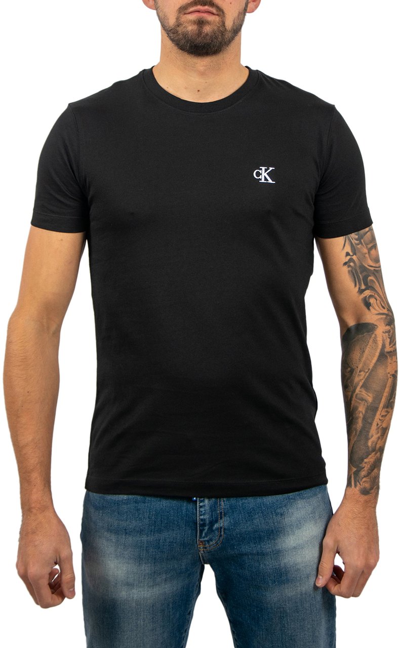 Calvin Klein Jeans CK Essentail Slim Tee Zwart