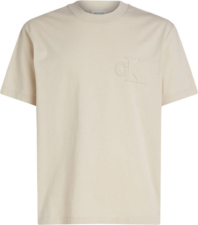 Calvin Klein Calvin Klein Jeans Monologo Tee Grijs