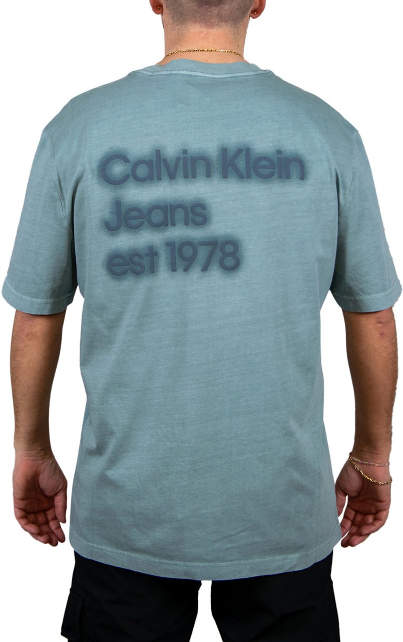 Calvin Klein Calvin Klein Jeans Washed Puff Print Tee Blauw