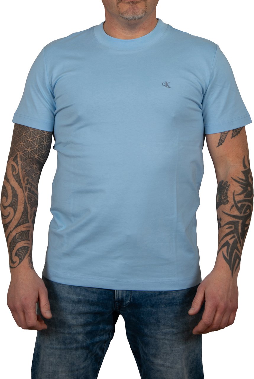 Calvin Klein Jeans Heavy Regular Tee Blauw