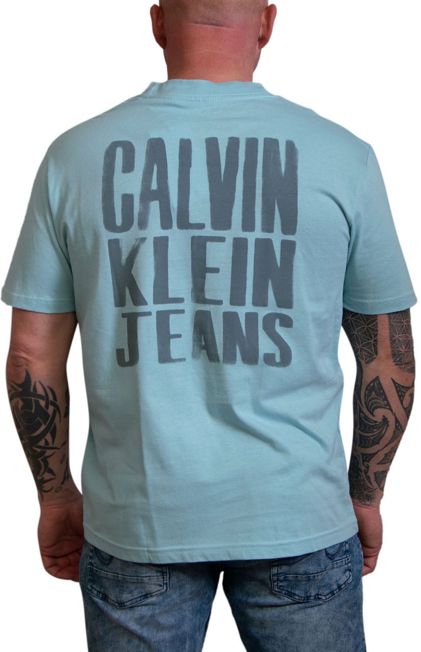 Calvin Klein Calvin Klein Jeans Painted Calvin Klein Jeans Tee Blauw