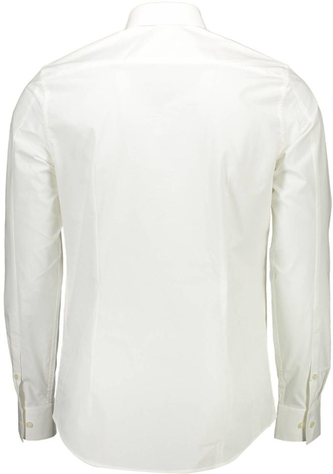 Calvin Klein Calvin Klein Bianco Cotton Men Shirt Wit