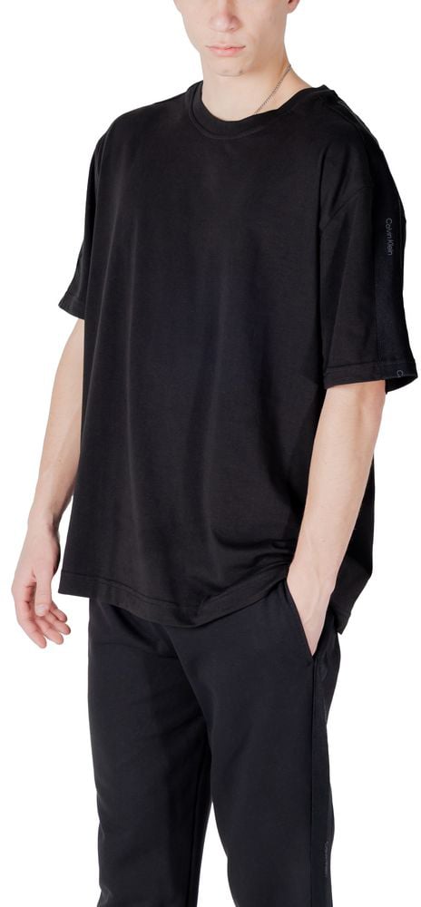 Calvin Klein Sport Black Cotton Sportswear Zwart