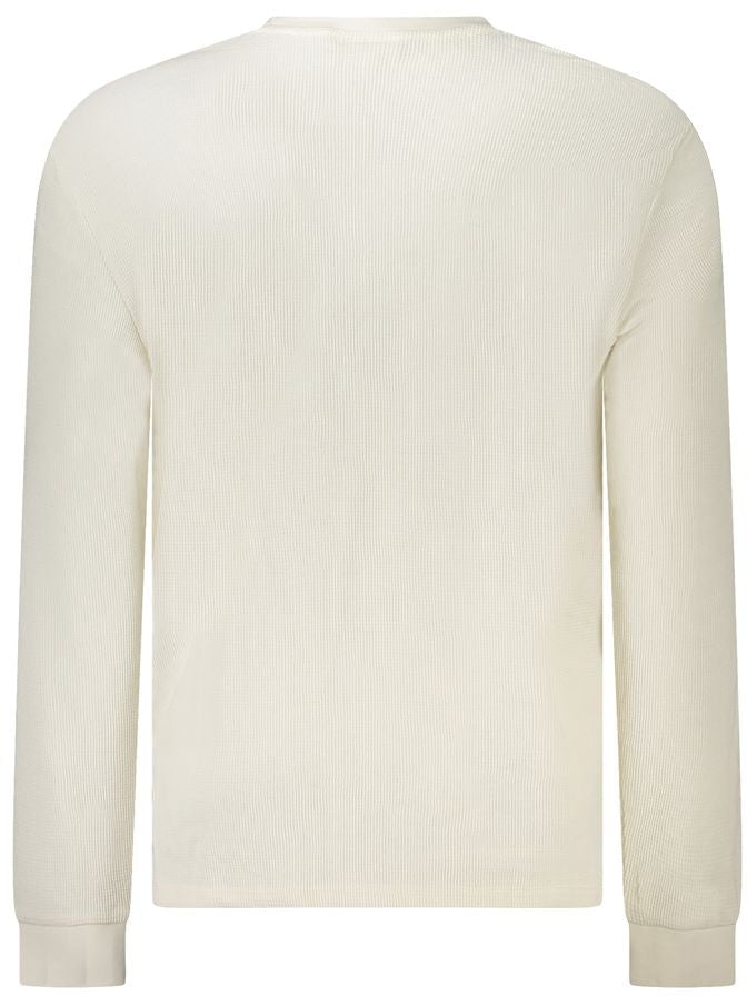 Calvin Klein Calvin Klein White Cotton Men's Long-Sleeve T-Shirt Wit