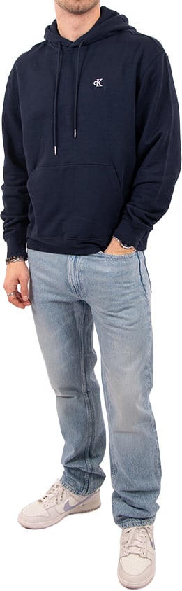 Calvin Klein Jeans LS EU 350Terry Monogram Hoodie Blauw