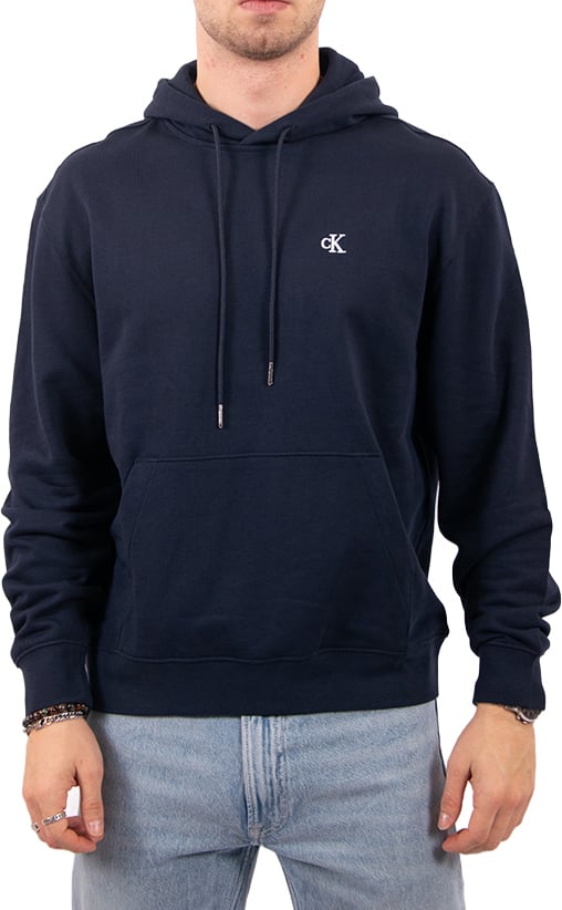 Calvin Klein Jeans LS EU 350Terry Monogram Hoodie Blauw