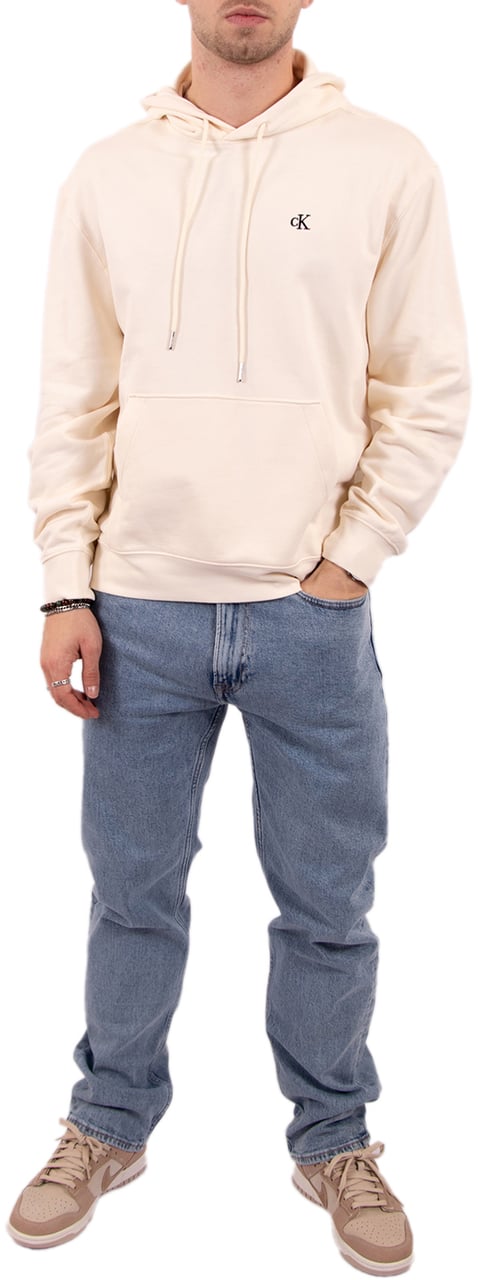 Calvin Klein Jeans LS EU 350Terry Monogram Hoodie Beige