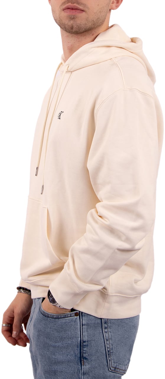 Calvin Klein Jeans LS EU 350Terry Monogram Hoodie Beige