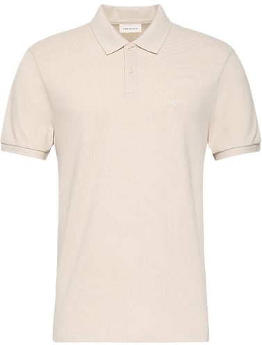 Calvin Klein Jeans SS monogram Pique Polo Beige
