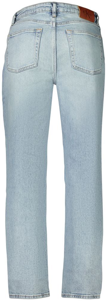 Calvin Klein Azzurro Cotton Women's Jeans Blauw