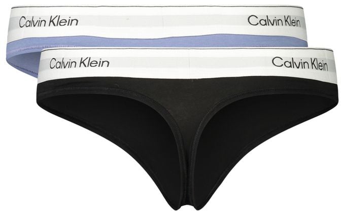 Calvin Klein Light Blue Modal Women's Thong Blauw