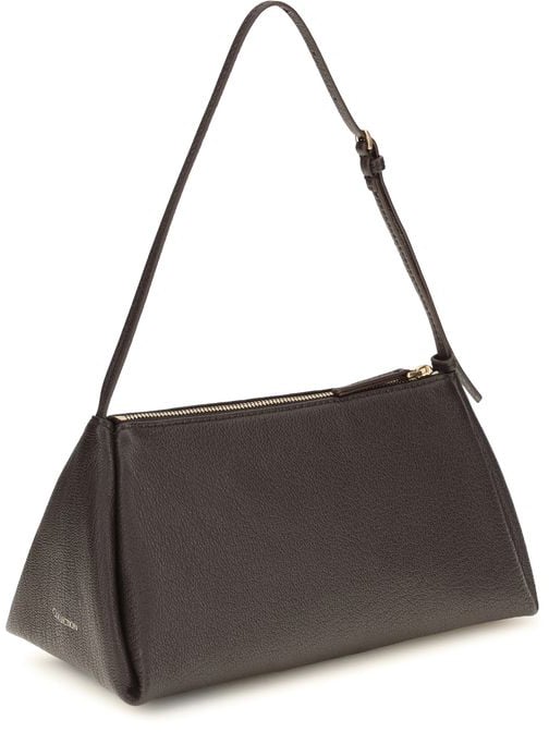 Calvin Klein Brown Calf Leather Bos Taurus Handbag Bruin