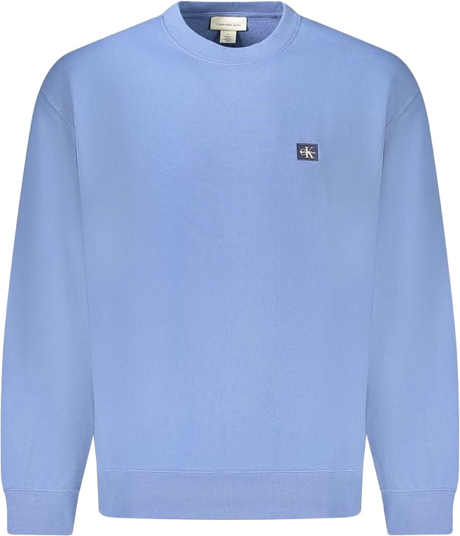 Calvin Klein Blue Cotton Men's Sweatshirt Wit