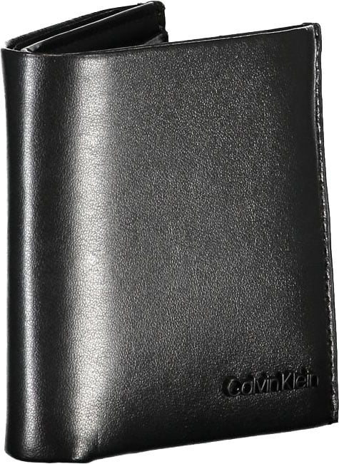 Calvin Klein Nero Leather Men Wallet Zwart