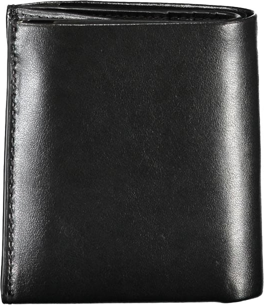 Calvin Klein Nero Leather Men Wallet Zwart