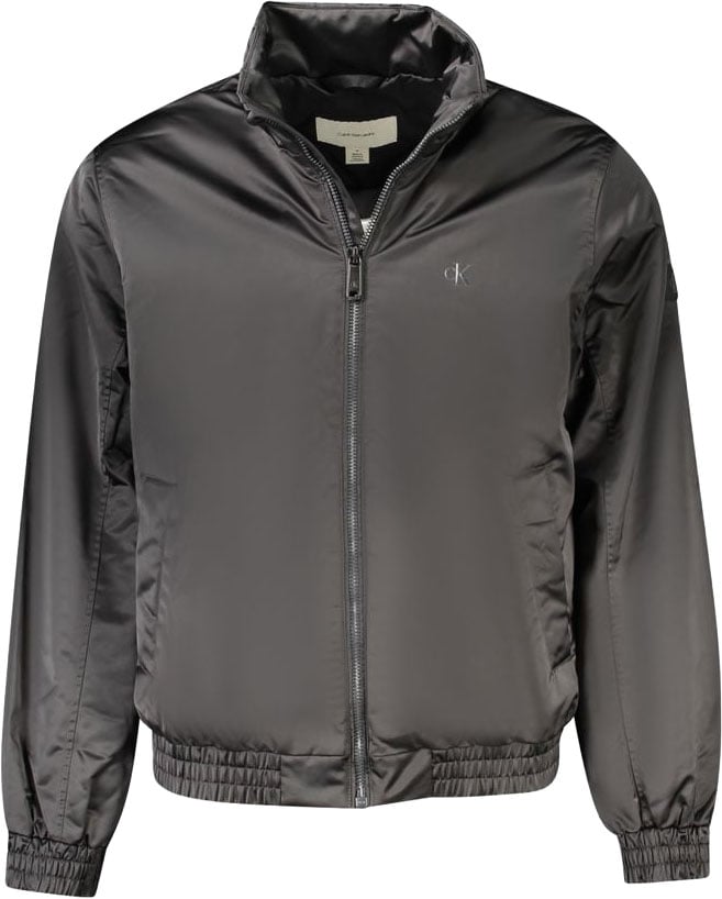 Calvin Klein Black Polyester Men Jacket Zwart