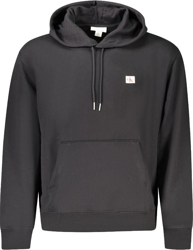 Calvin Klein Black Cotton Men's Sweatshirt Zwart
