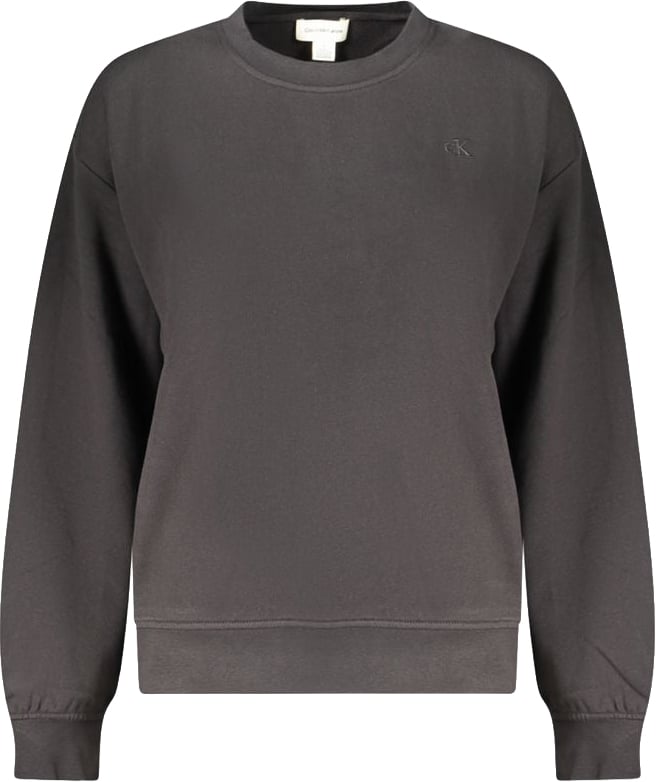 Calvin Klein Black Cotton Womens Sweatshirt Zwart