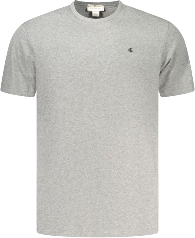 Calvin Klein Gray Cotton Men's T-Shirt Grijs