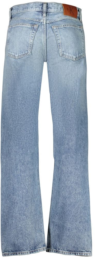 Calvin Klein Blue Cotton Men's Jeans Blauw