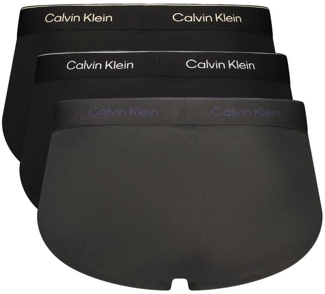 Calvin Klein Black Cotton Men Brief Zwart