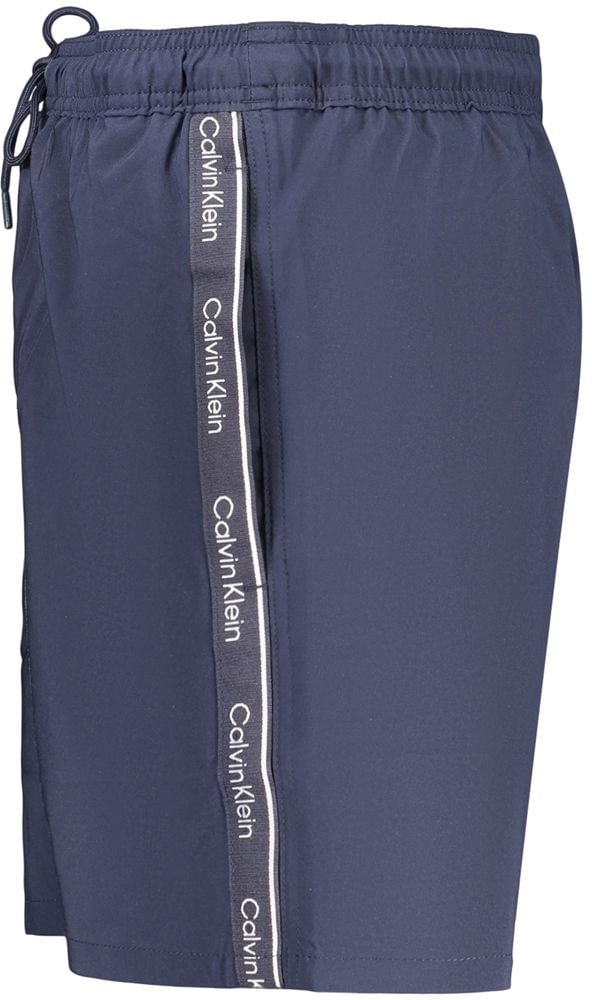 Calvin Klein Blue Polyester Men's Swim Shorts Blauw