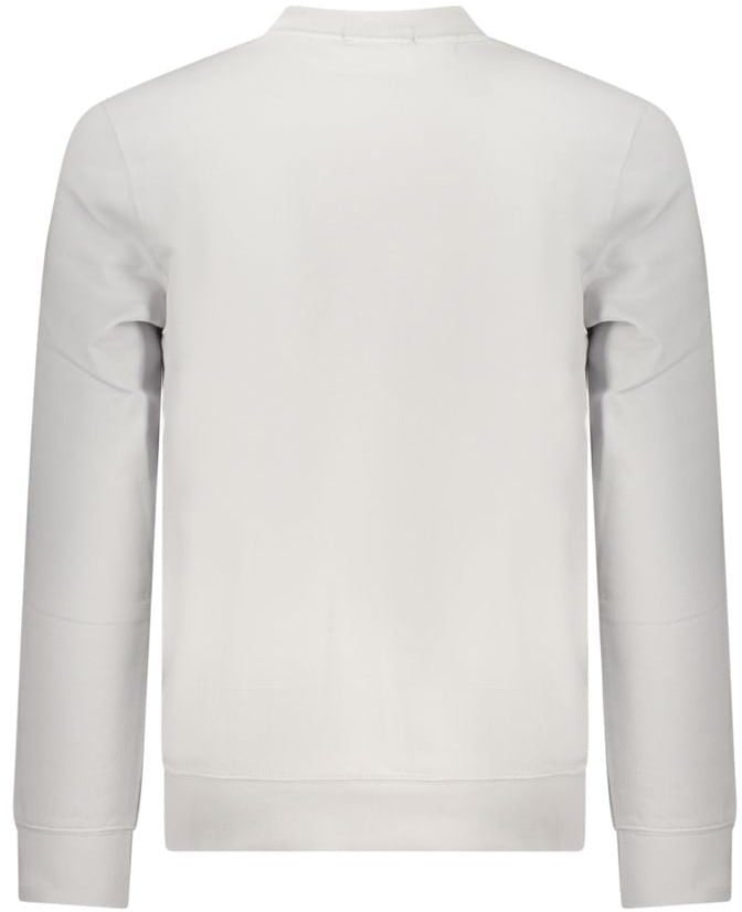 Calvin Klein Gray Cotton Men Sweatshirt Grijs