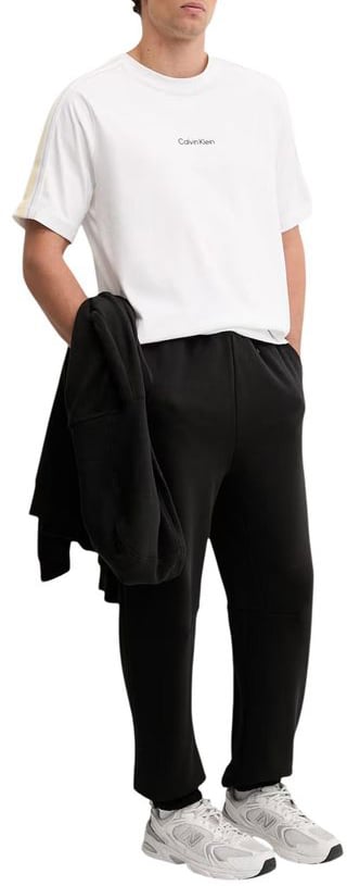Calvin Klein Sport White Cotton T-Shirt Wit