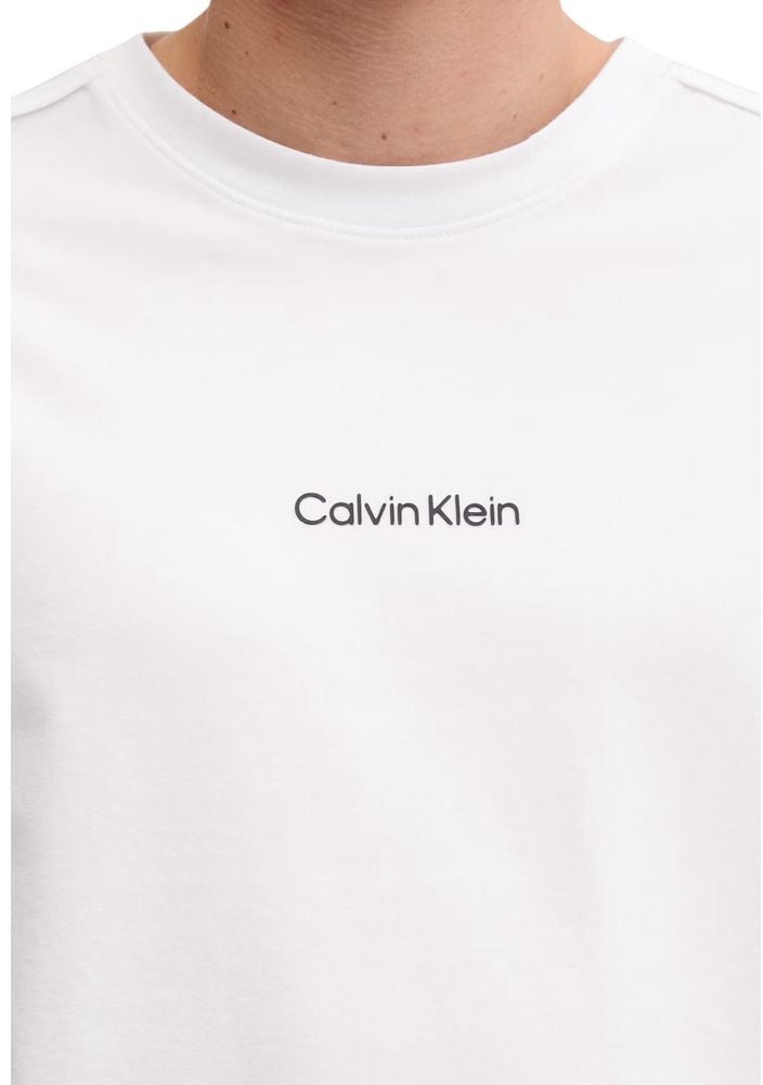 Calvin Klein Sport White Cotton T-Shirt Wit