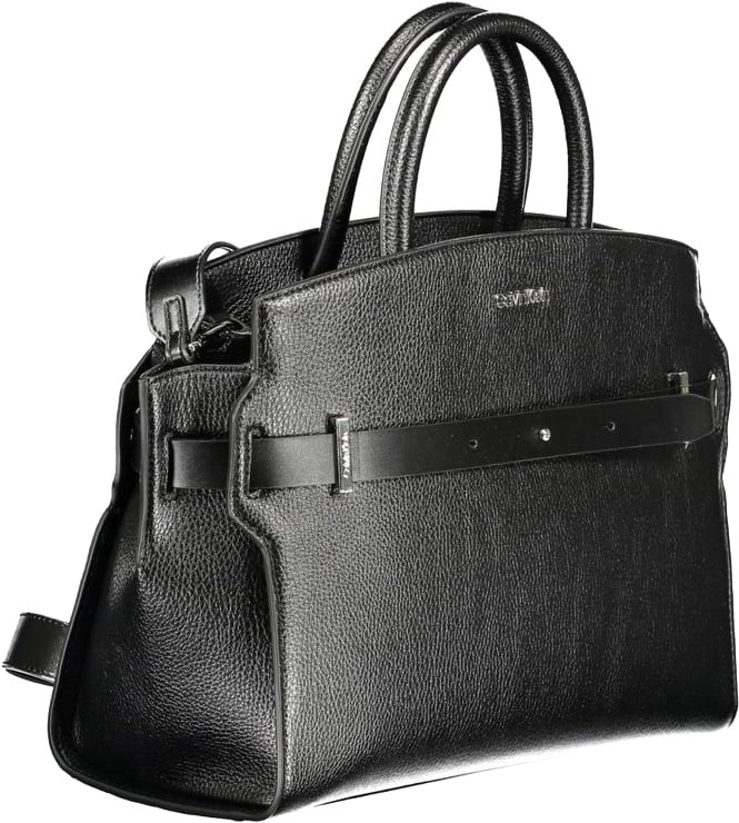 Calvin Klein Nero Polyurethane Women Handbag Zwart