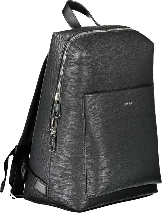 Calvin Klein Nero Polyester Men Backpack Zwart