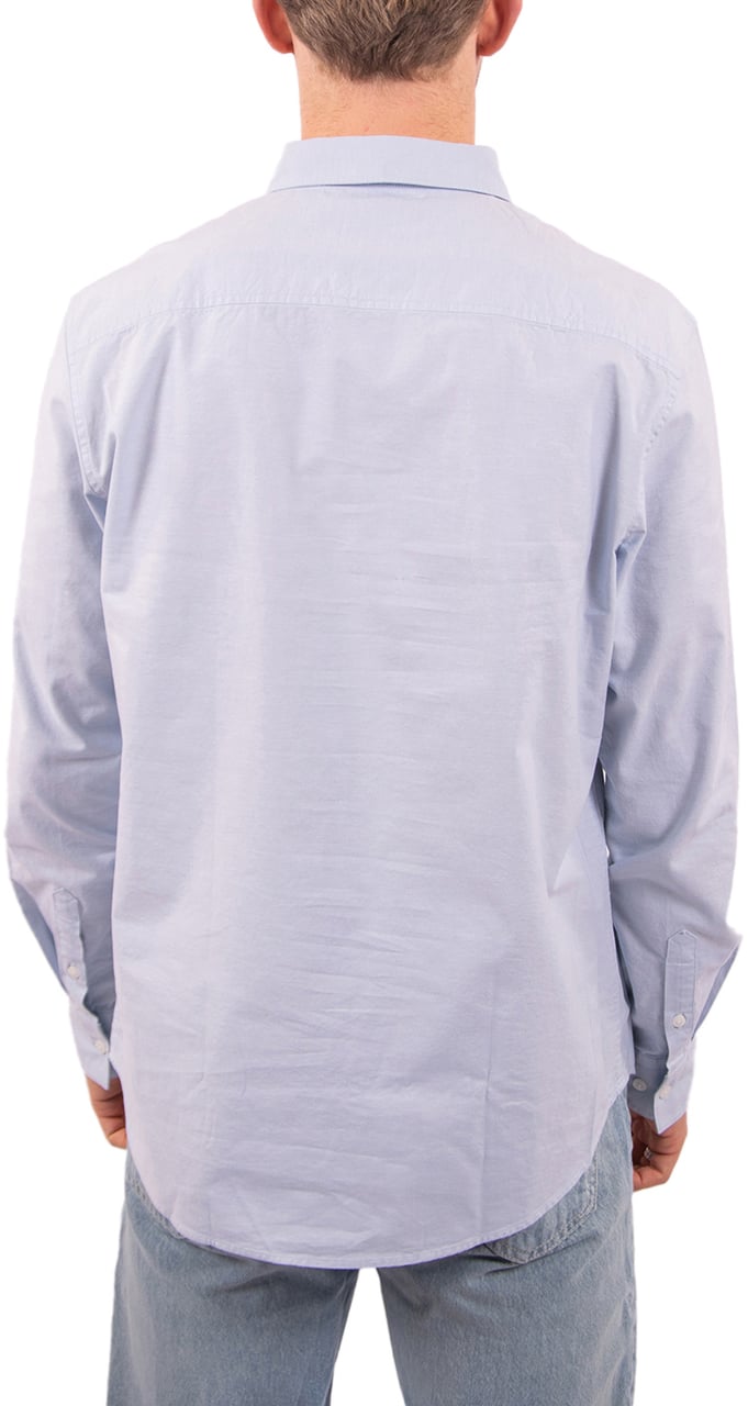 Calvin Klein Jeans LS Solid Oxford Classic Shirt Blauw