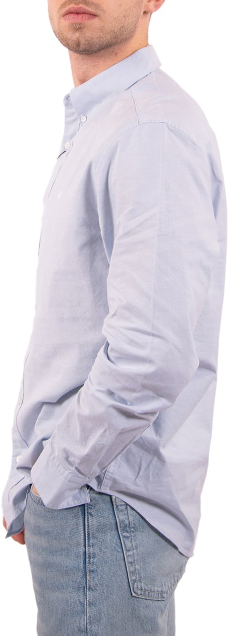 Calvin Klein Jeans LS Solid Oxford Classic Shirt Blauw